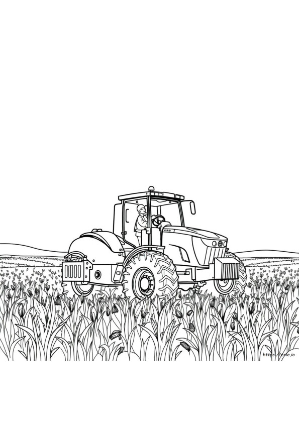 Kolorowanki Z Traktorem John Deere Do Druku