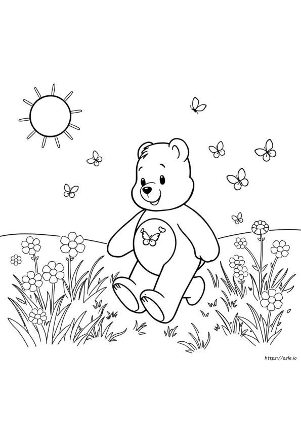 Care Bear Colouring Sheets