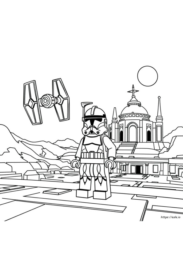 Gambar Mewarnai Lego Star Wars Clone Wars