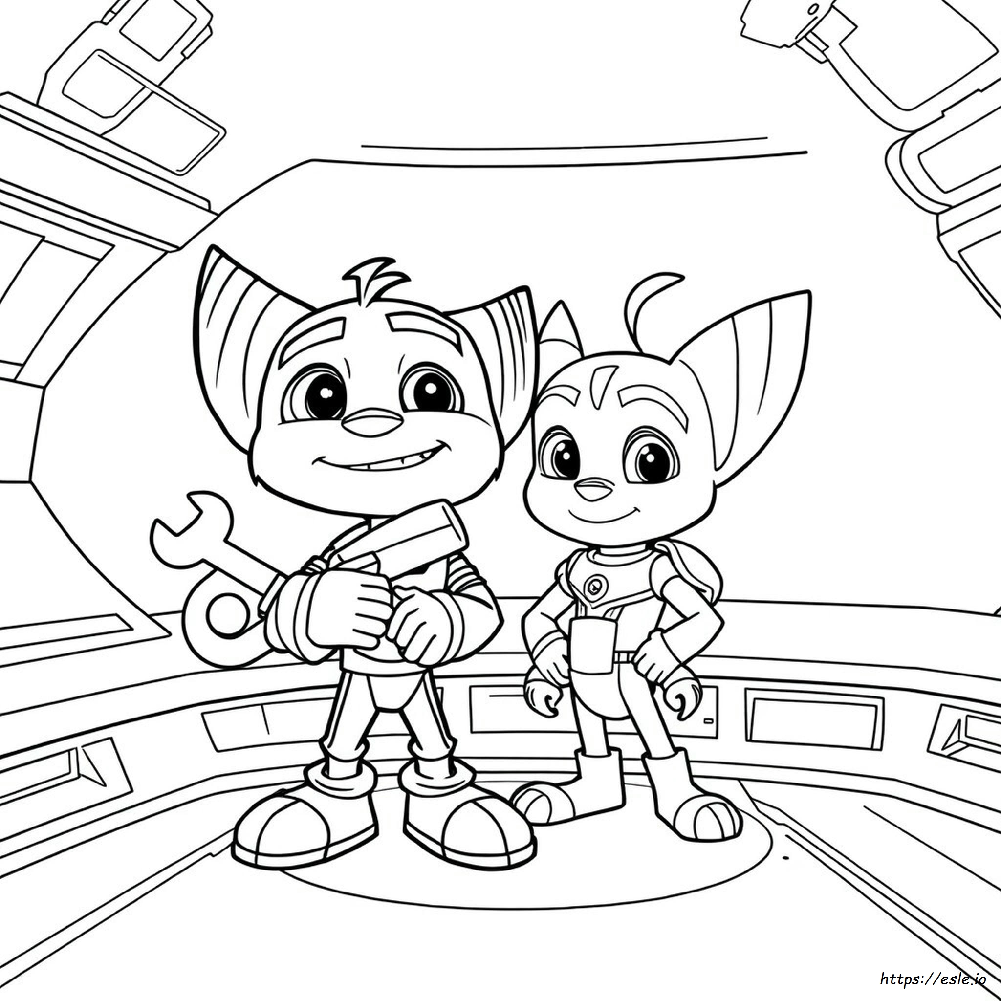 Ratchet E Clank Da Colorare