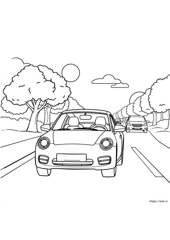 Imagen De Auto Para Colorear