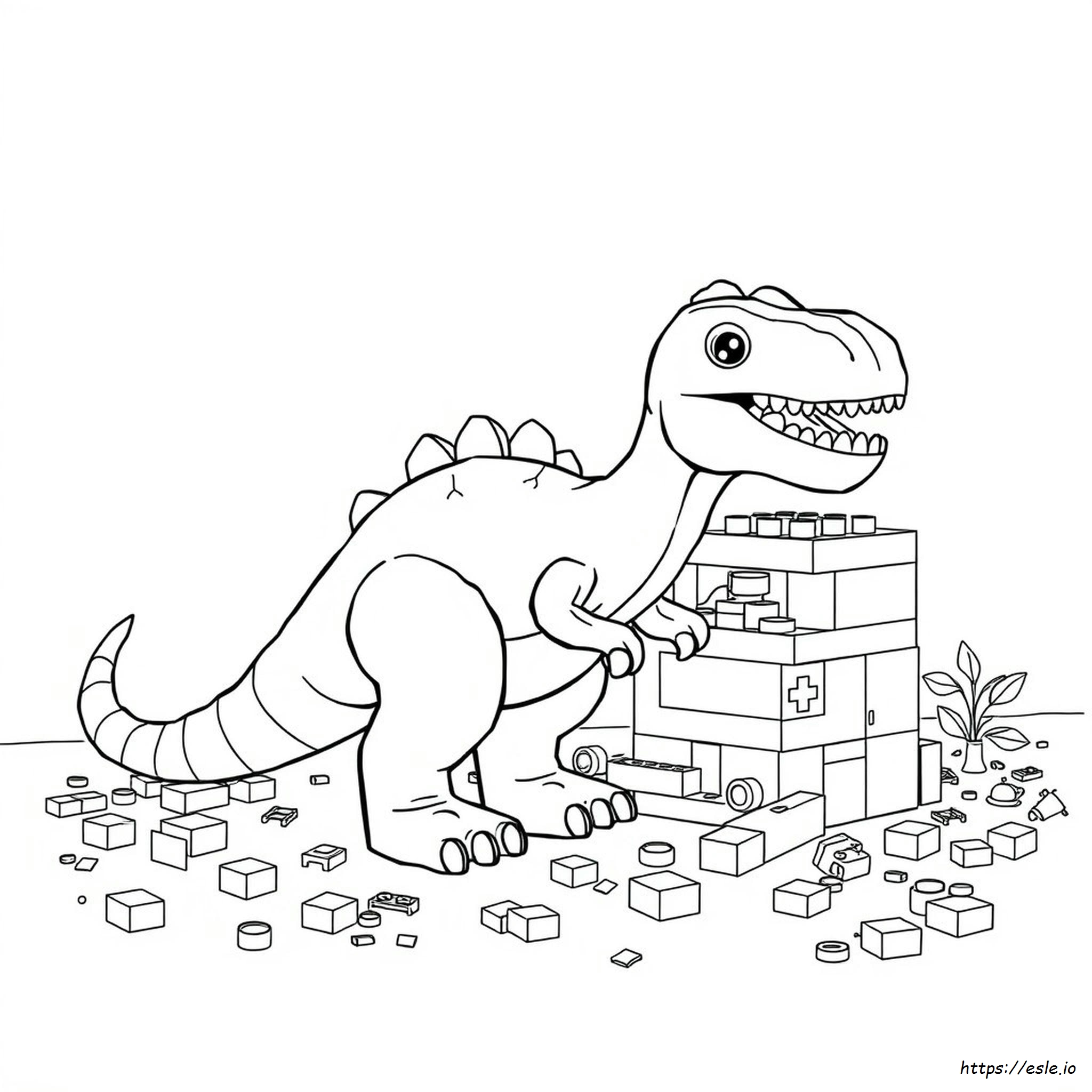 Lego Dinosaur Coloring Pages