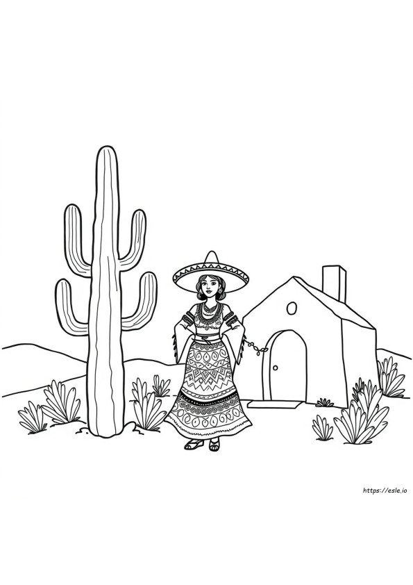 メキシコのぬりえ 無料ダウンロード