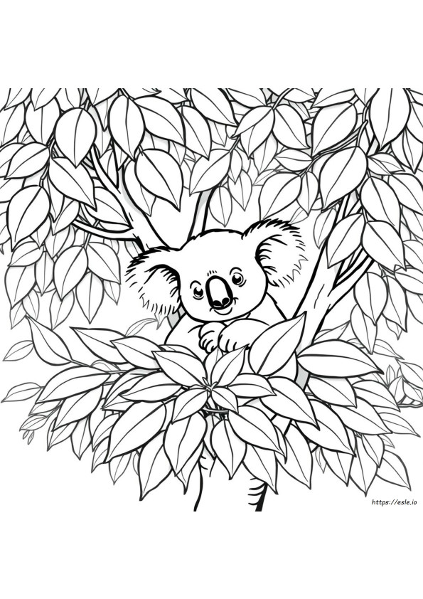Koala Ayıları Ücretsiz Boyama Sayfaları