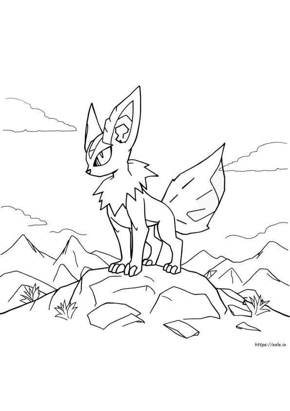 Zeraora Colouring Pages