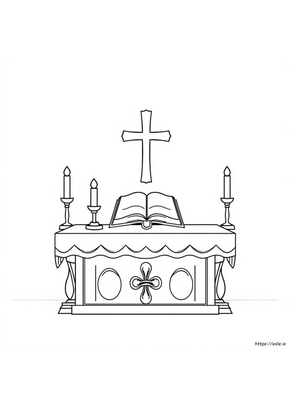 Altar Catolic De Colorat