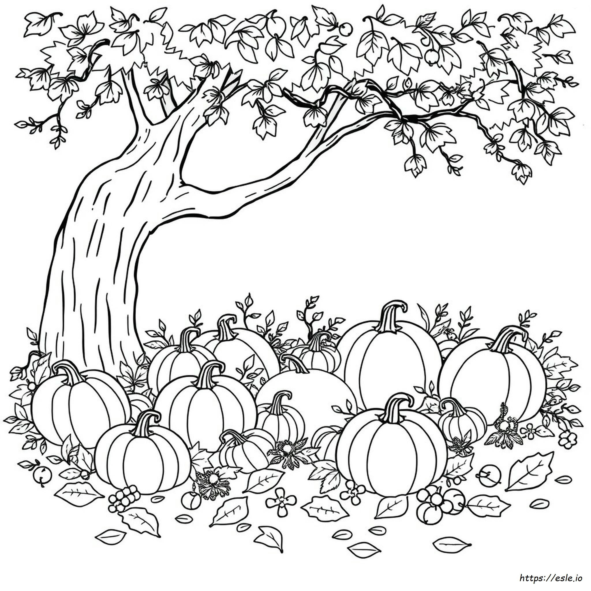 Fall And Halloween Coloring Pages