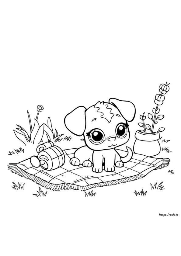 Littlest Pet Shop Köpek Boyama Sayfaları