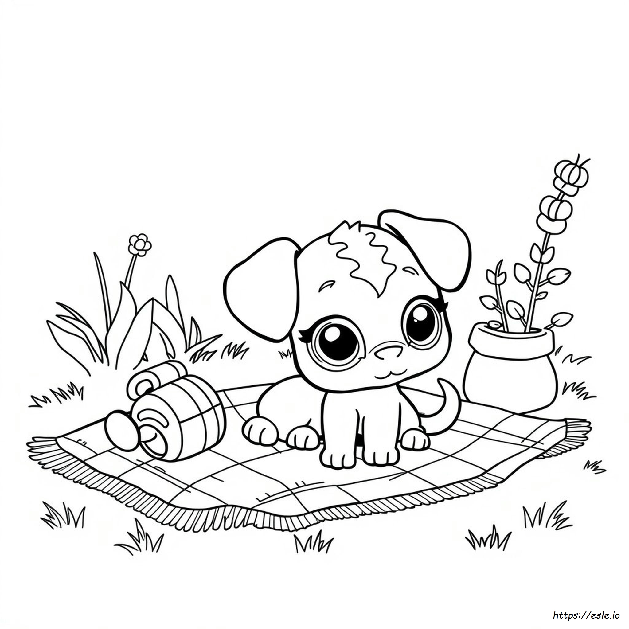 Littlest Pet Shop Coloring Pages Dog