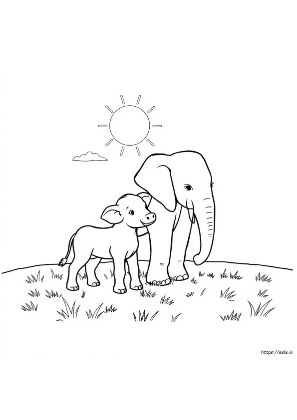Dibujos De Elefantes Para Colorear Para Niños