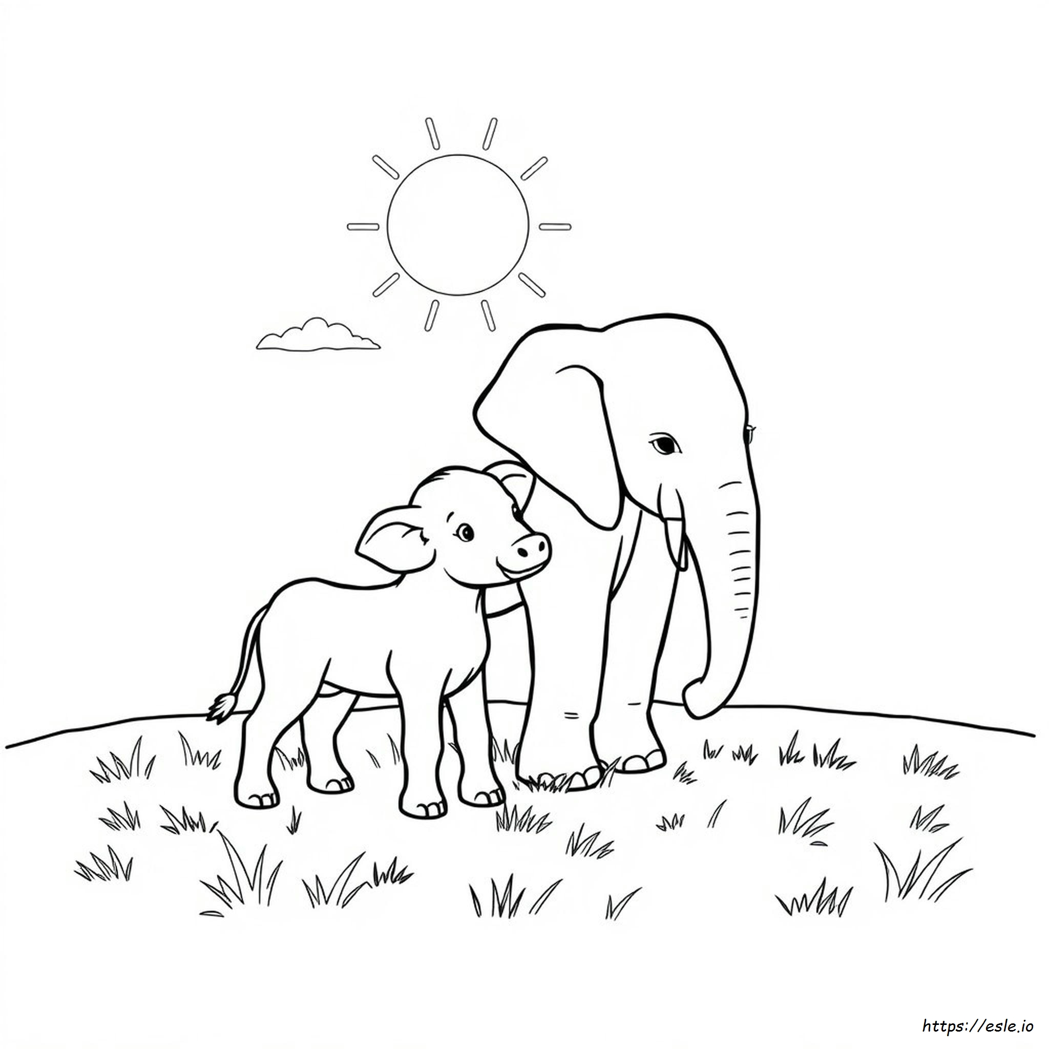 Elephant Coloring Pages For Kids