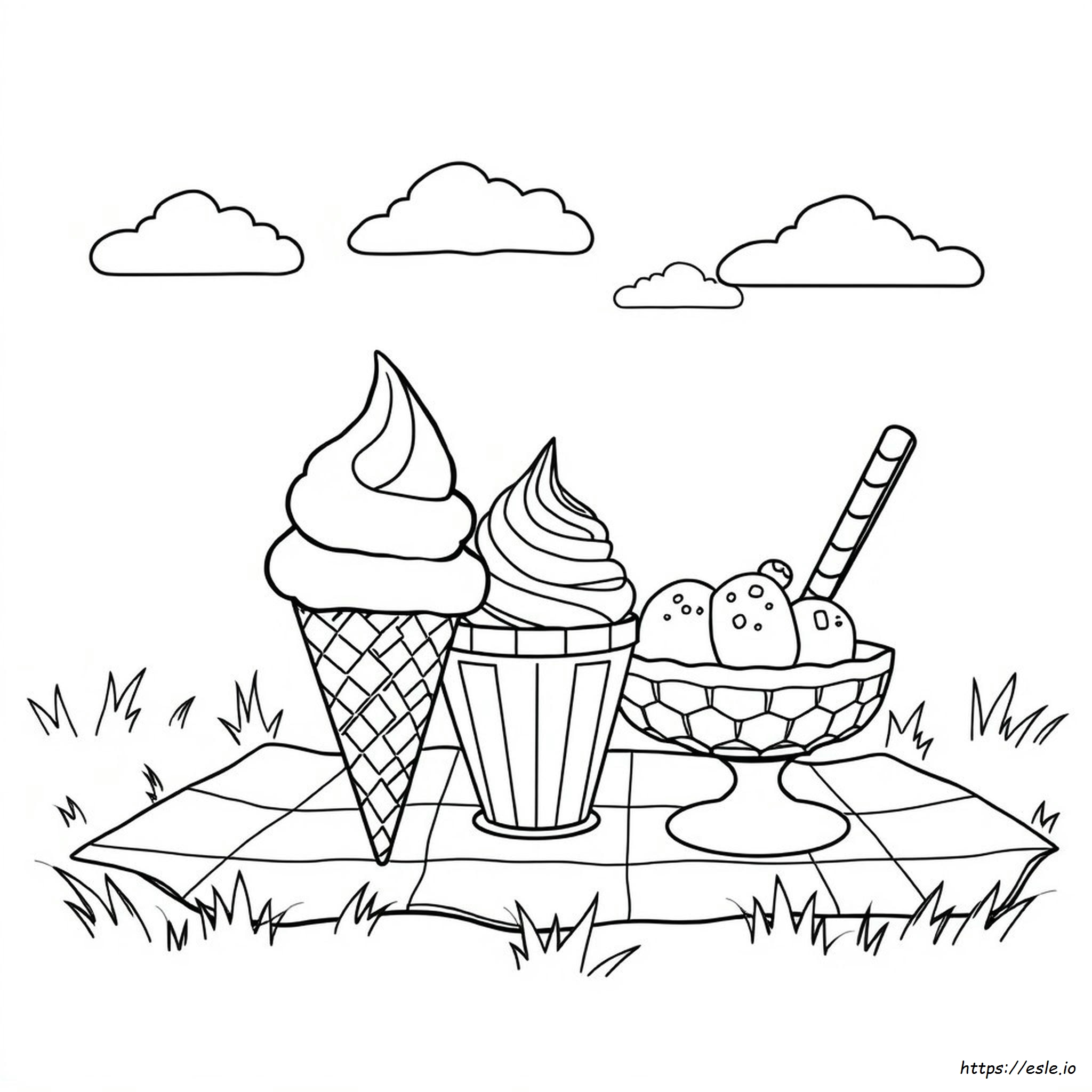 Ice Cream Images For Colouring