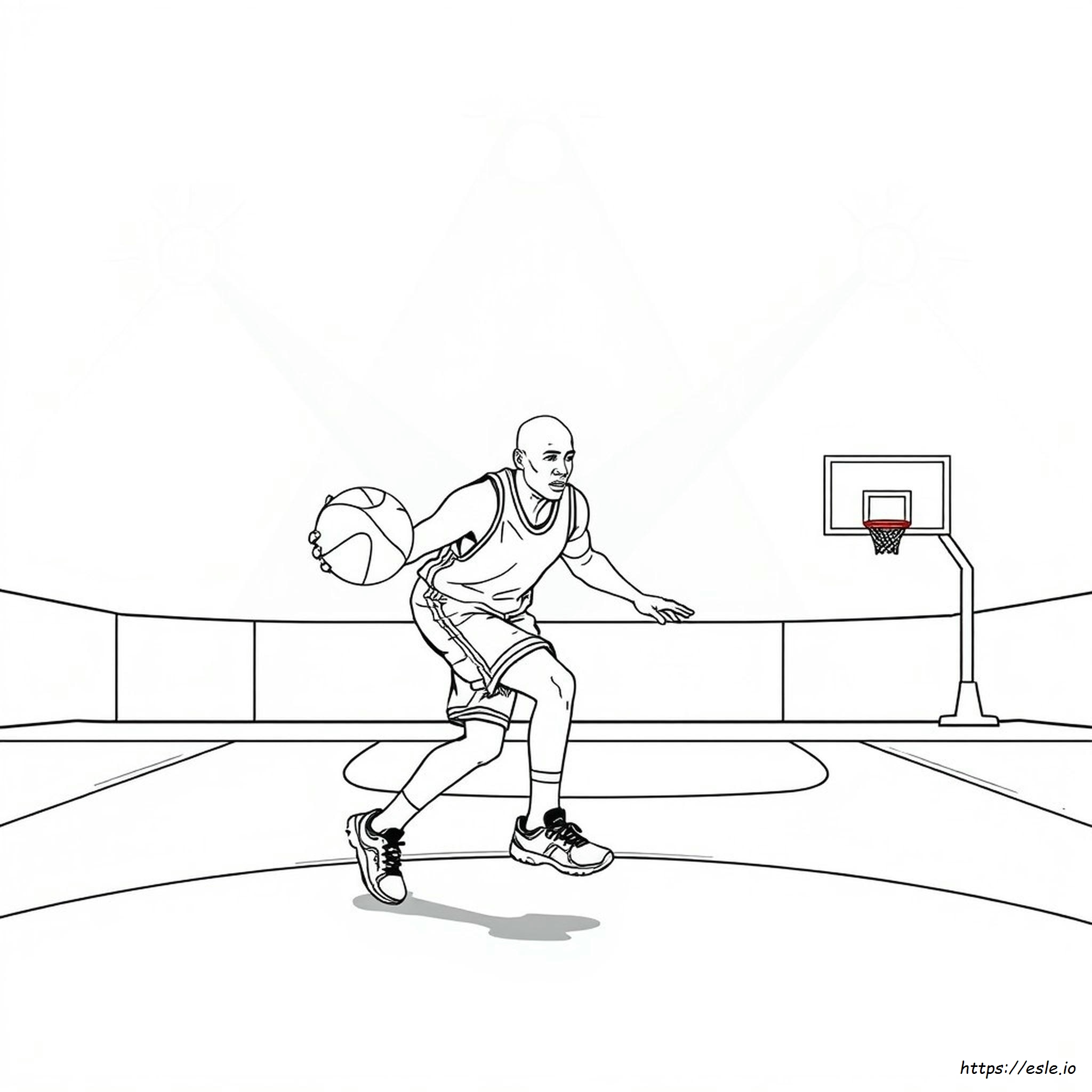 Michael Jordan Colouring In
