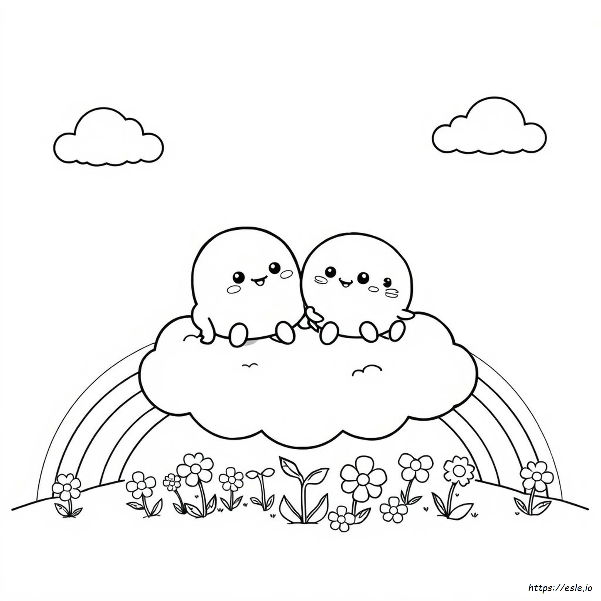 Cute Blob Coloring Pages