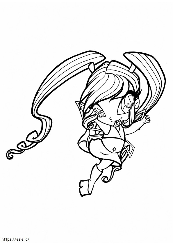 Chat Pop Pixie coloring page