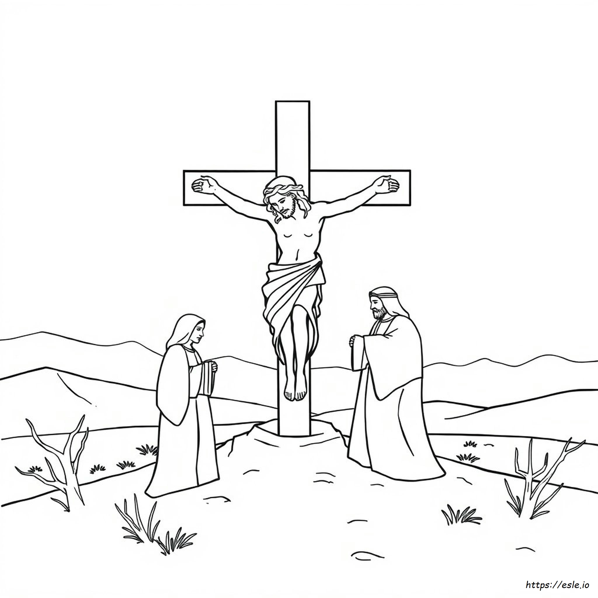 Coloring Pages Of The Crucifixion