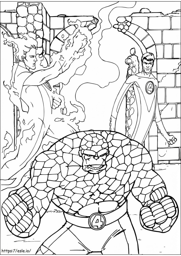 Fantastic Four Printable coloring page