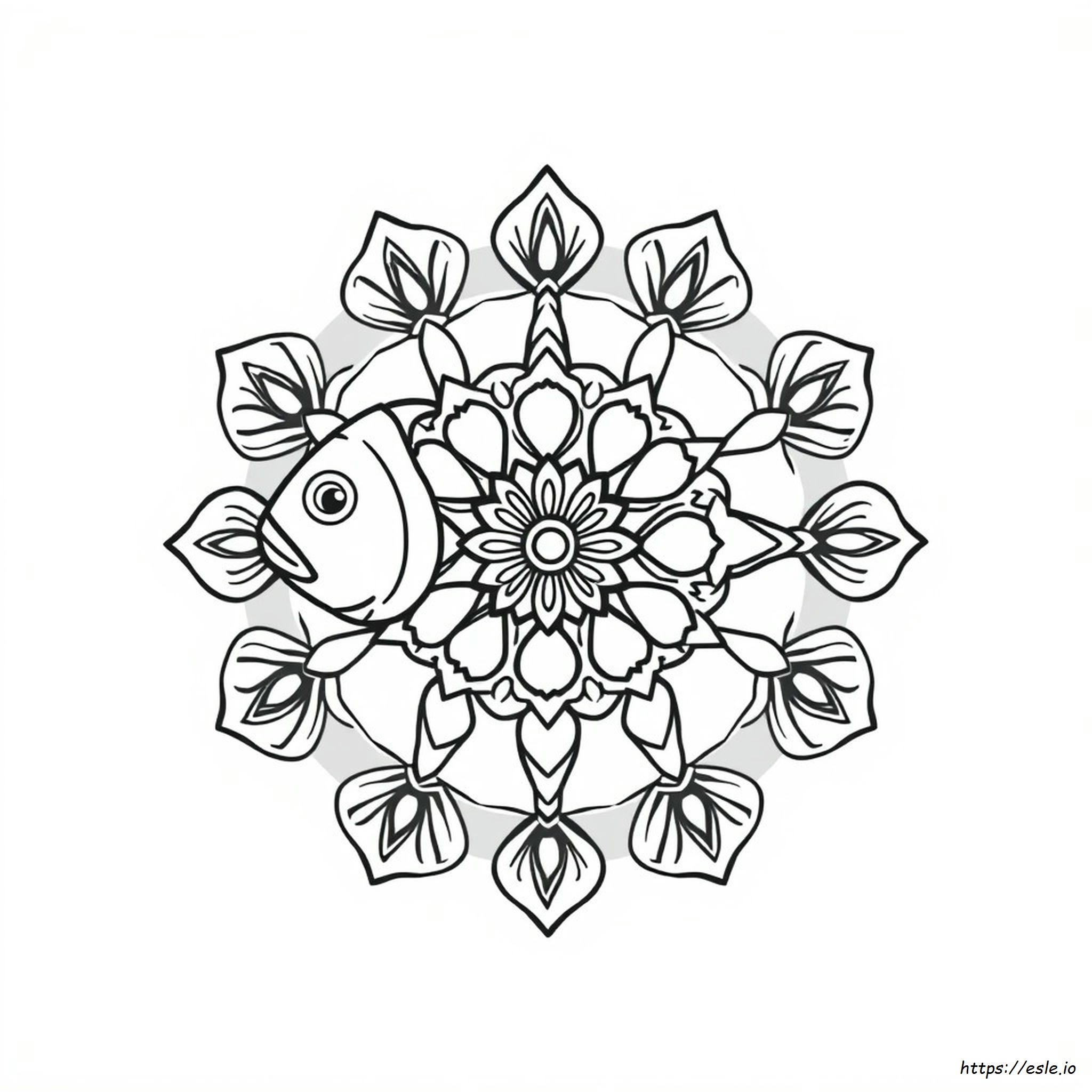 Fish Mandala Coloring Pages
