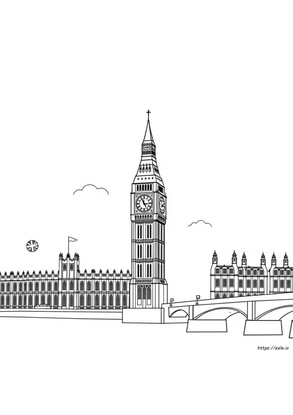 Gambar Mewarnai London Dapat Dicetak