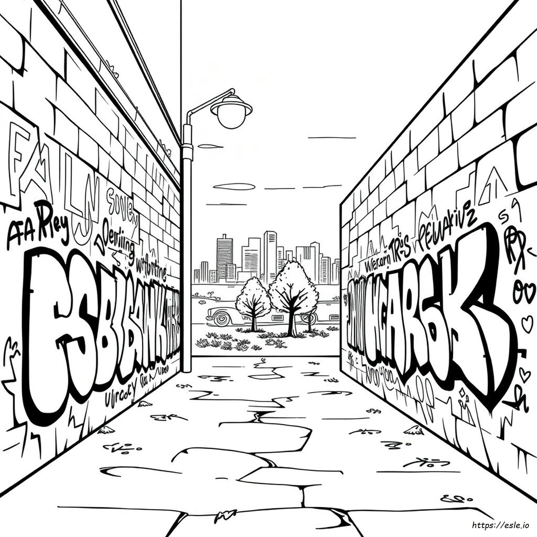 Graffiti Coloring Pages Online