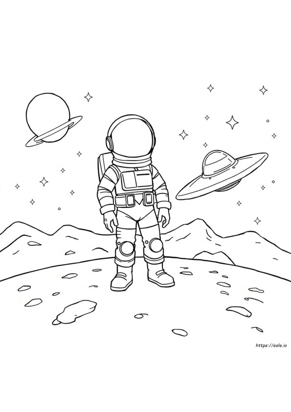 Coloriages Spationaute