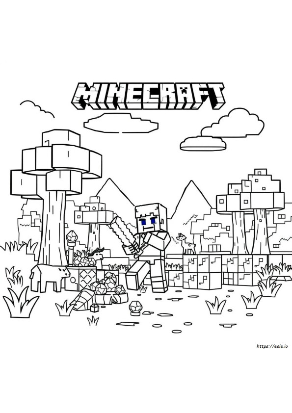Kolorowanki Minecraft Pdf