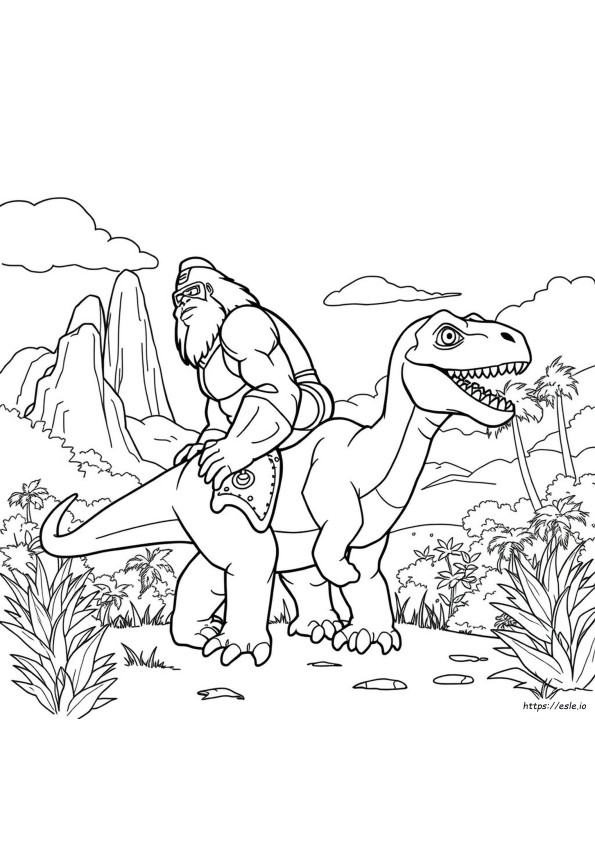 Optimus Primal Gorilla Coloring Page
