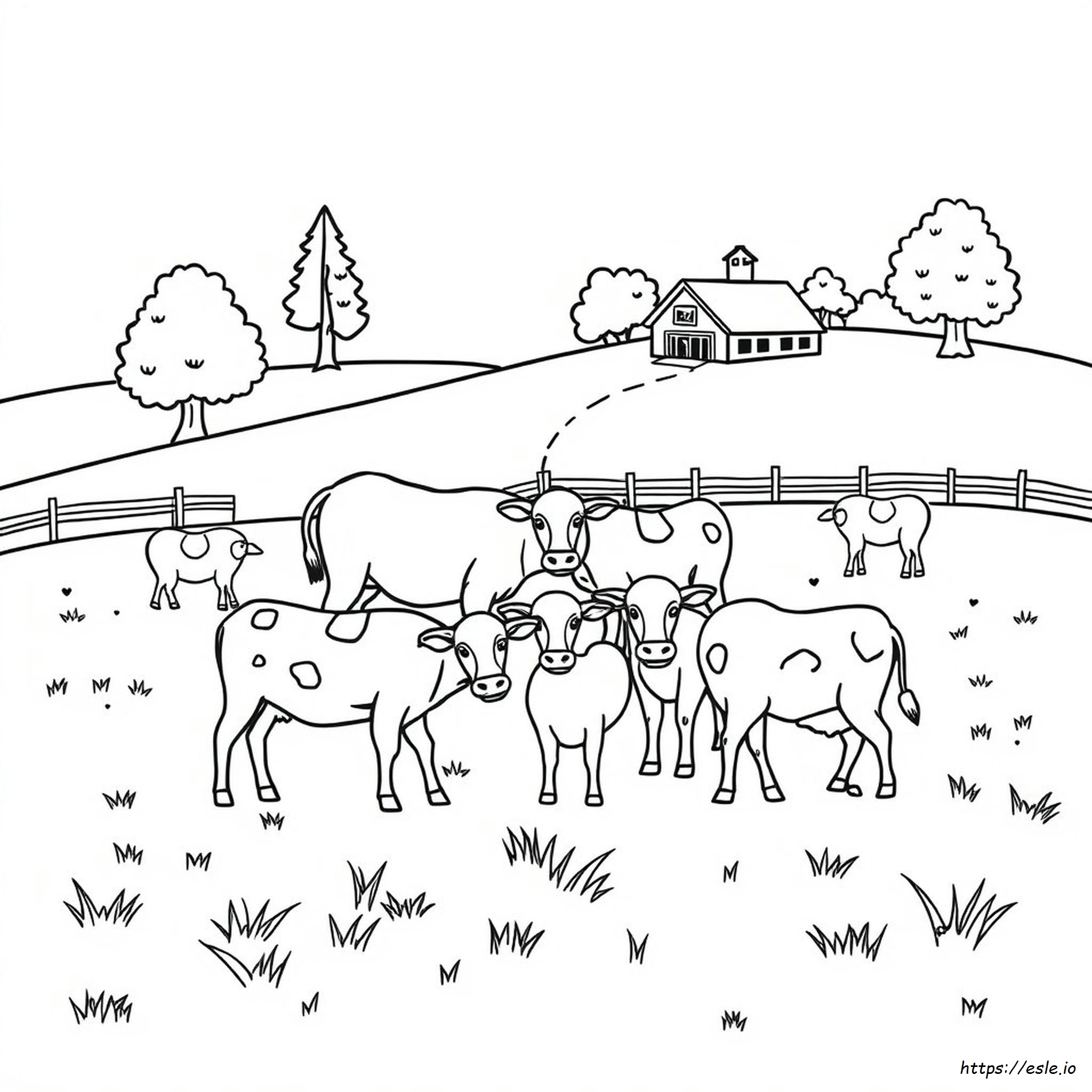 Free Coloring Pages Of Farm Animals