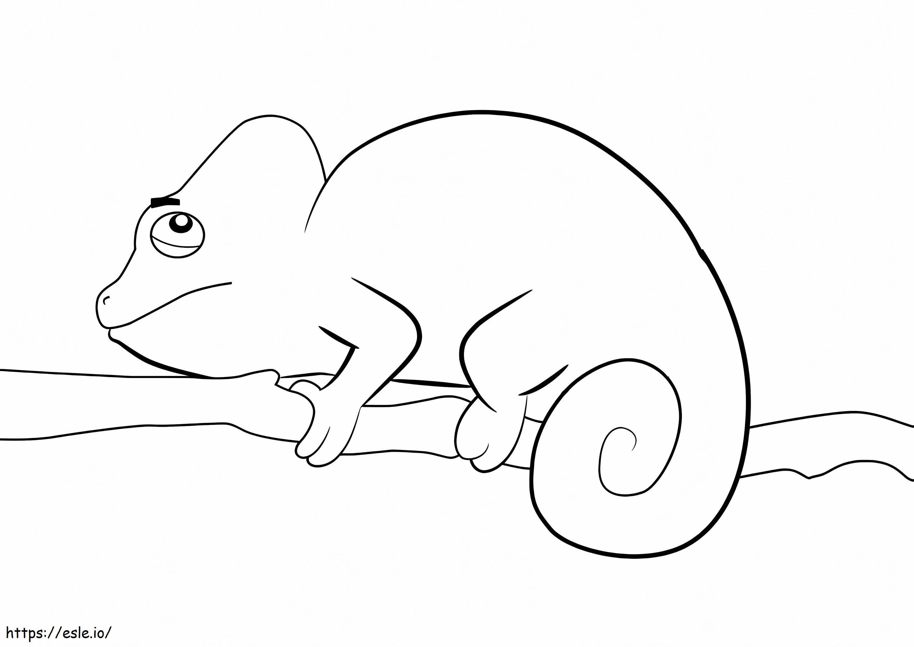 Anime Dessin Chameleon coloring page