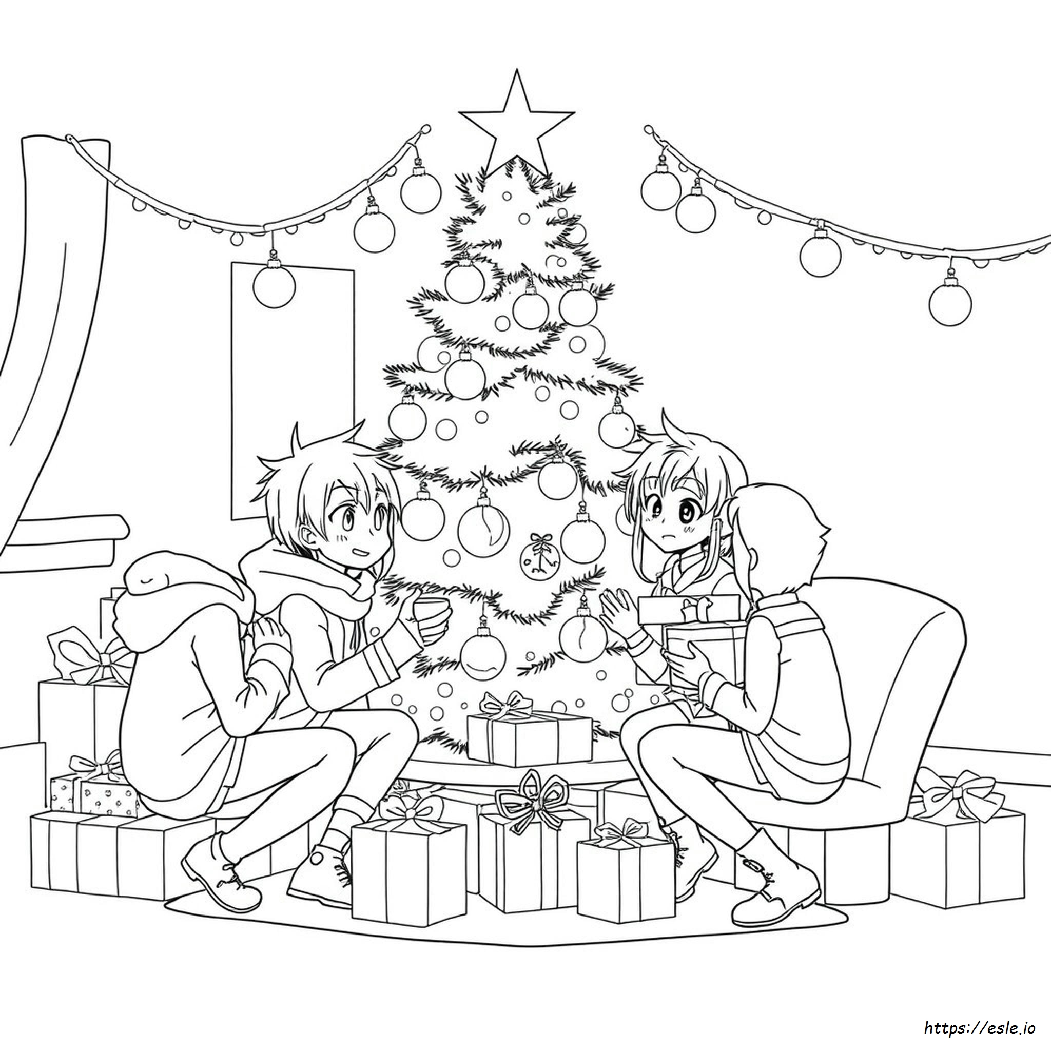 Coloriage Noël My Hero Academia