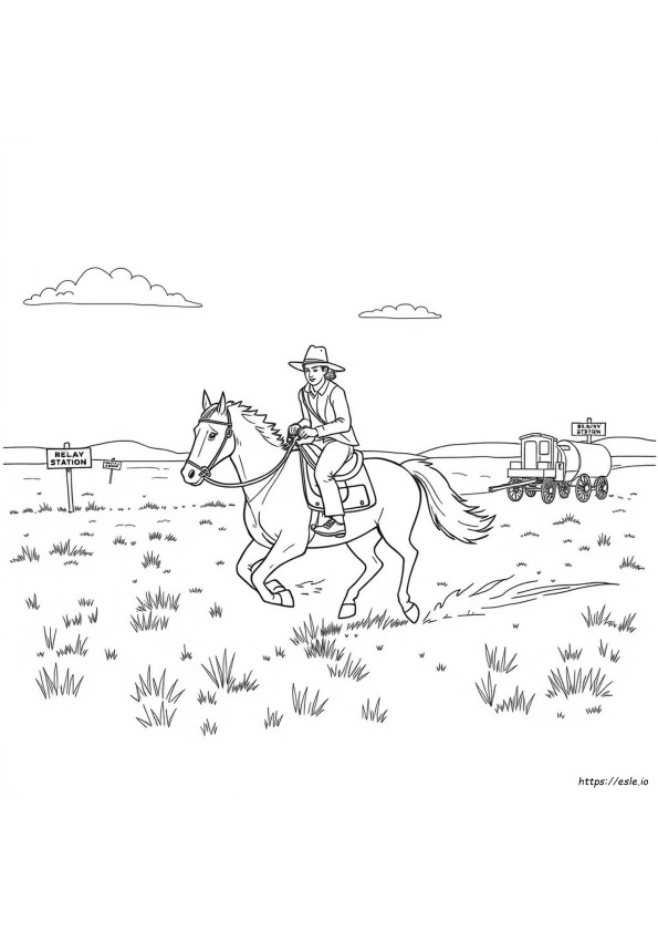 Pony Express Värityskuva