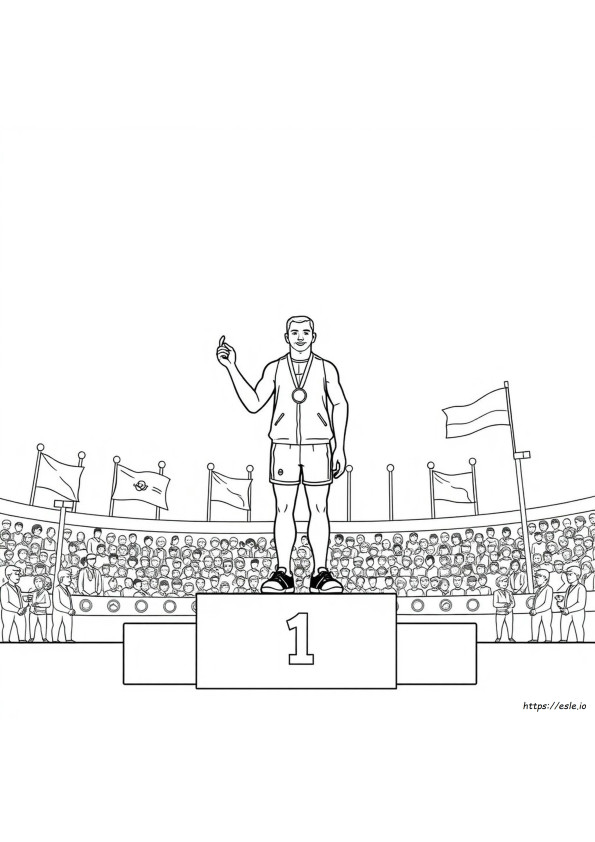 Atleta Olimpico Da Colorare