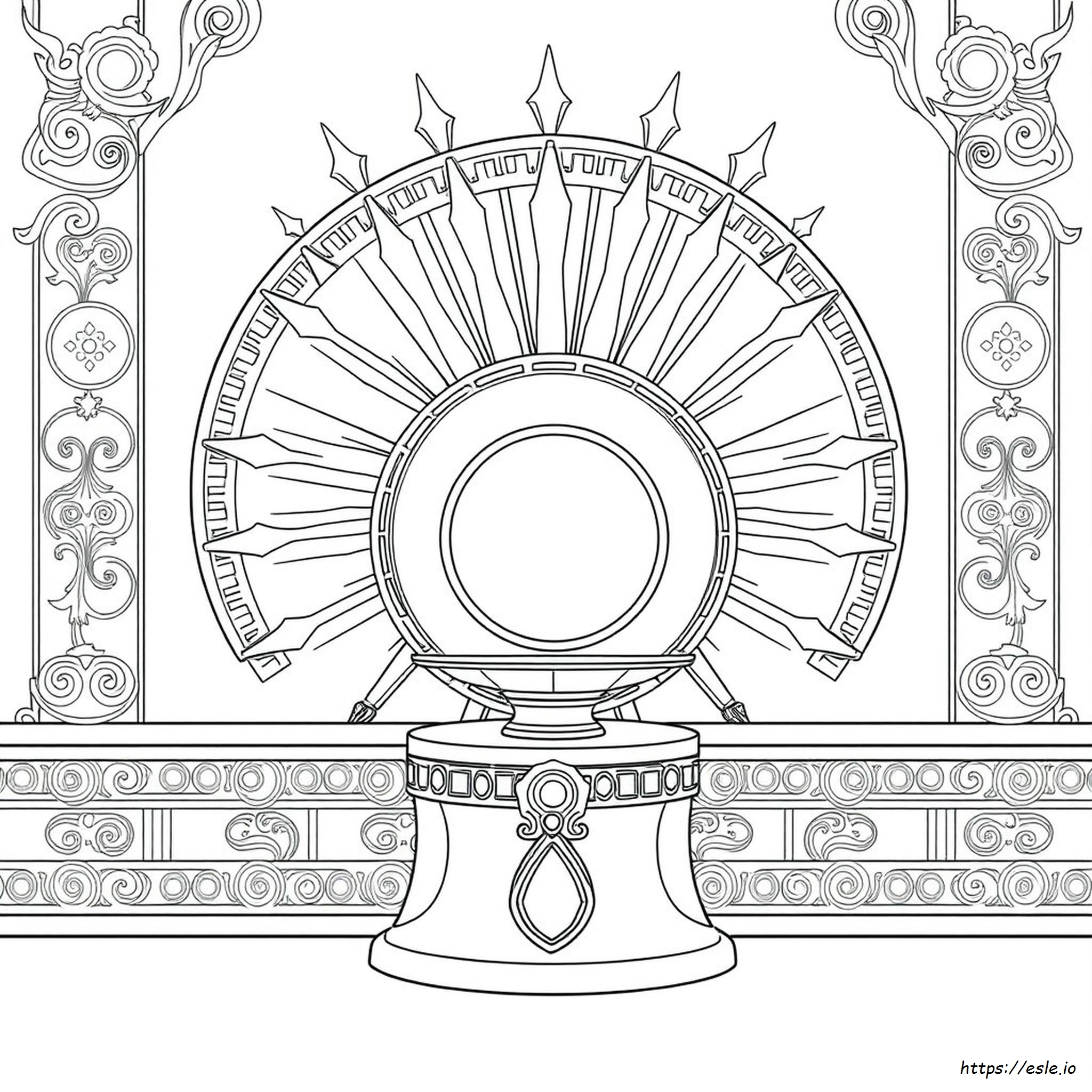 Golden Plates Coloring Page