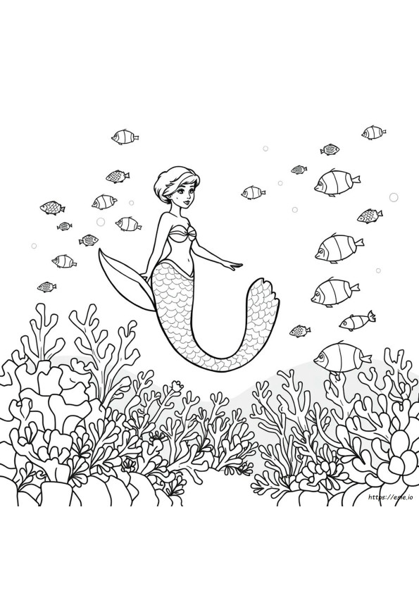 Páginas Para Colorear De Sirenas Para Adultos
