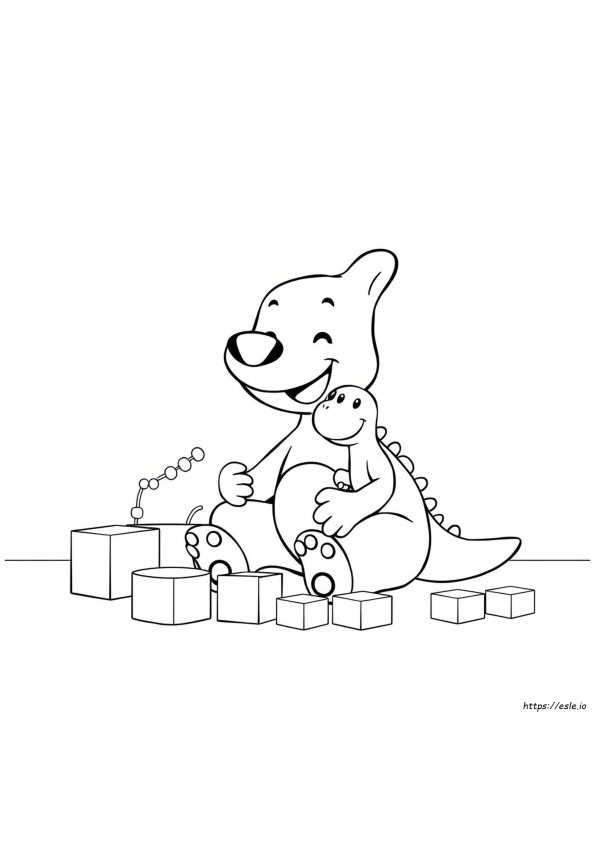 Pagina Da Colorare Di Bluey A Pagina Intera