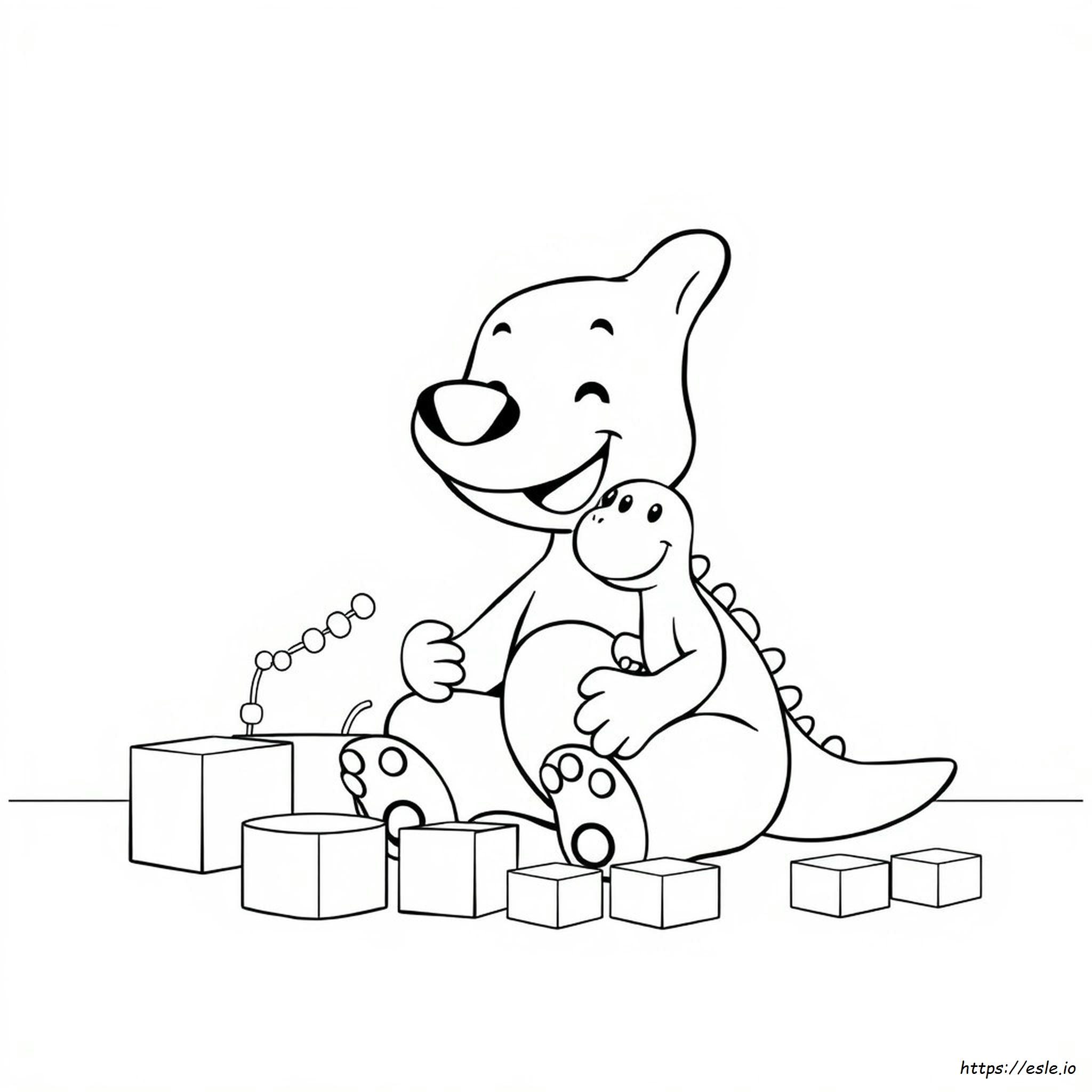 Full Page Bluey Colouring Page