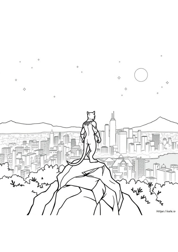Mewarnai Black Panther Yang Dapat Dicetak