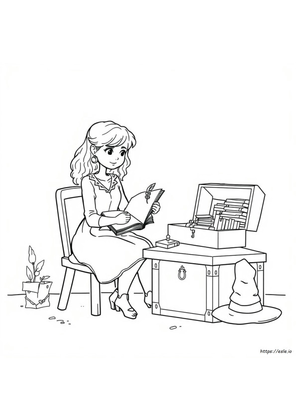 ハーマイオニー 塗り絵 無料