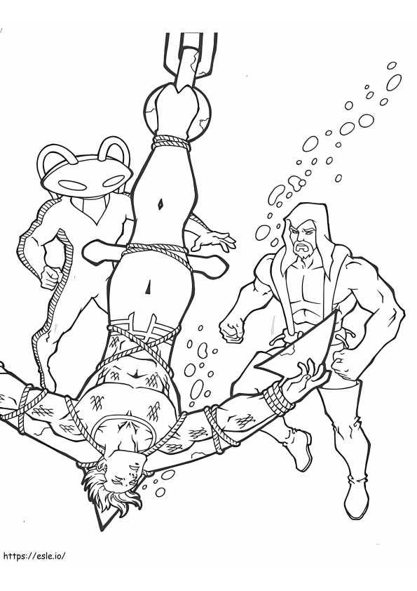 Aquaman 1 coloring page