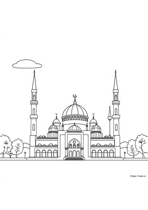Moschee Ausmalbild