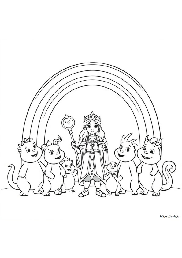 True Dan Kerajaan Pelangi Gambar Mewarnai Yang Dapat Dicetak