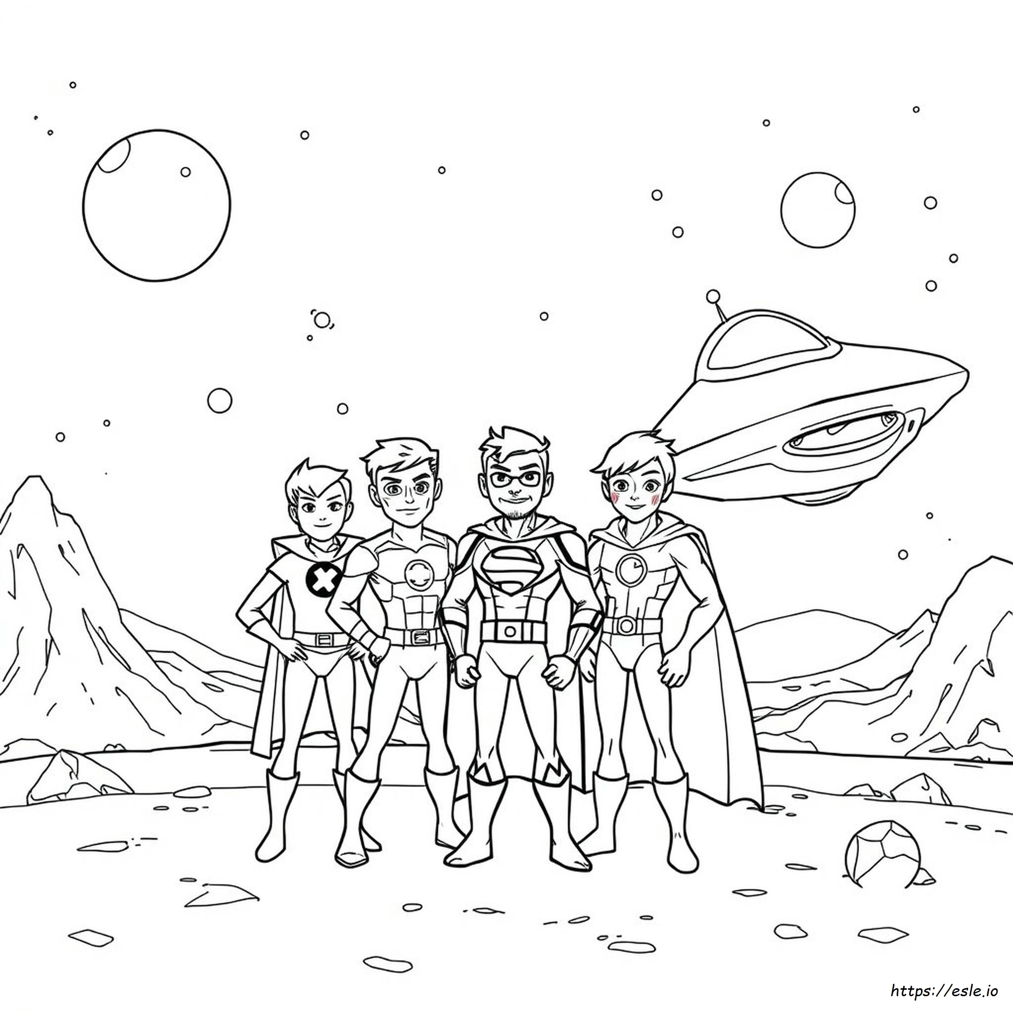 Ben Ten Free Coloring Pages