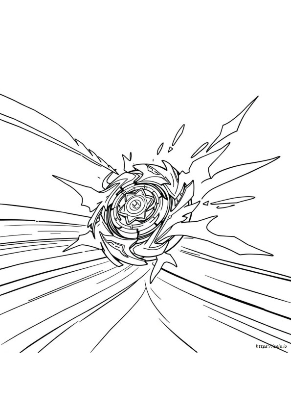 Coloriage Beyblade Burst Spryzen