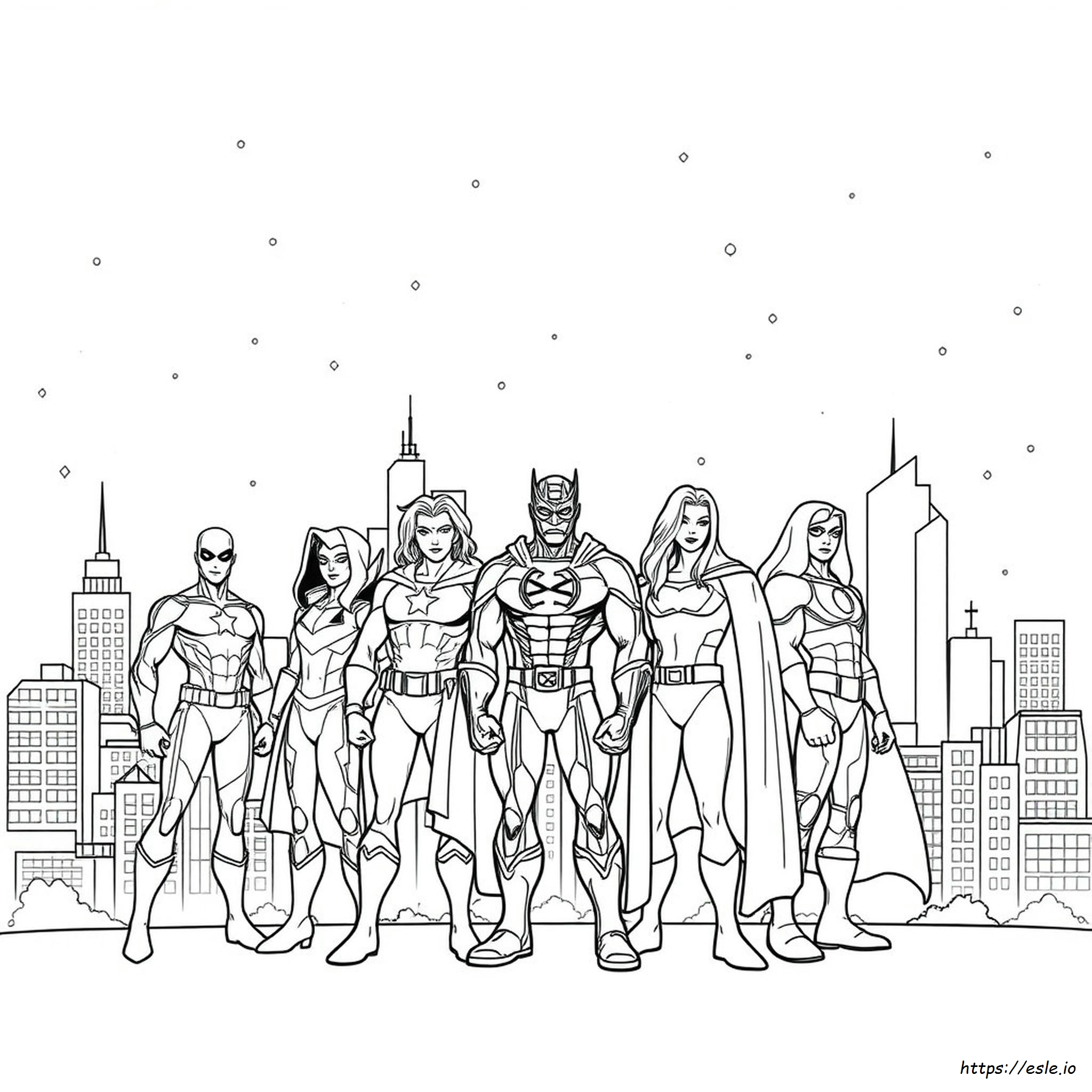 Fantastici Personaggi Marvel Da Colorare