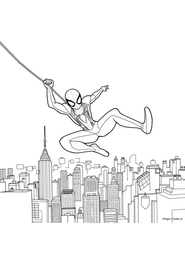 Spider Man Miles Morales Kleurplaten Printbaar
