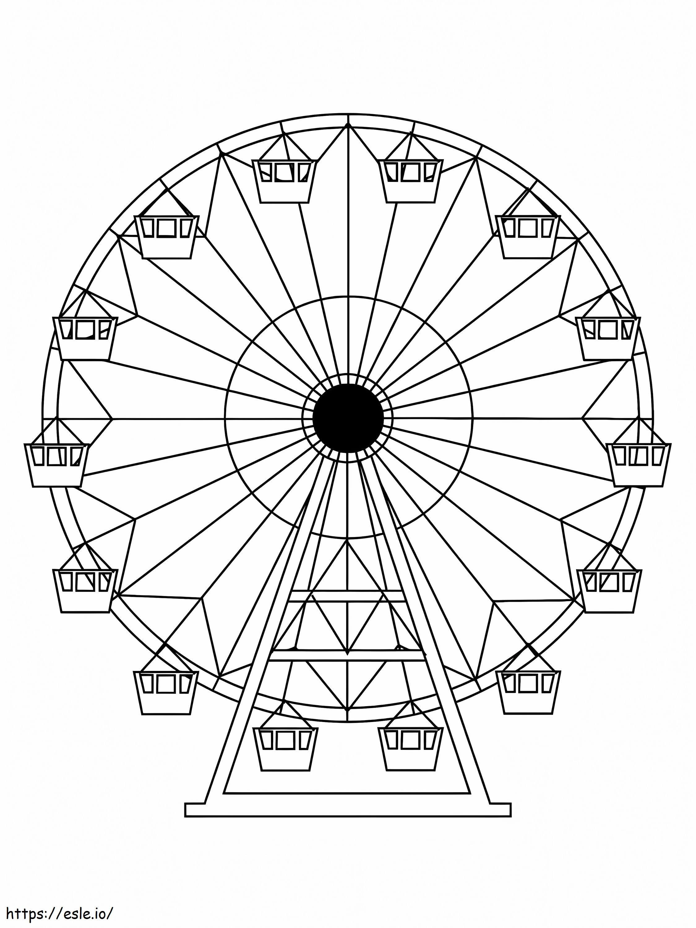 Ferris Wheel 1 coloring page