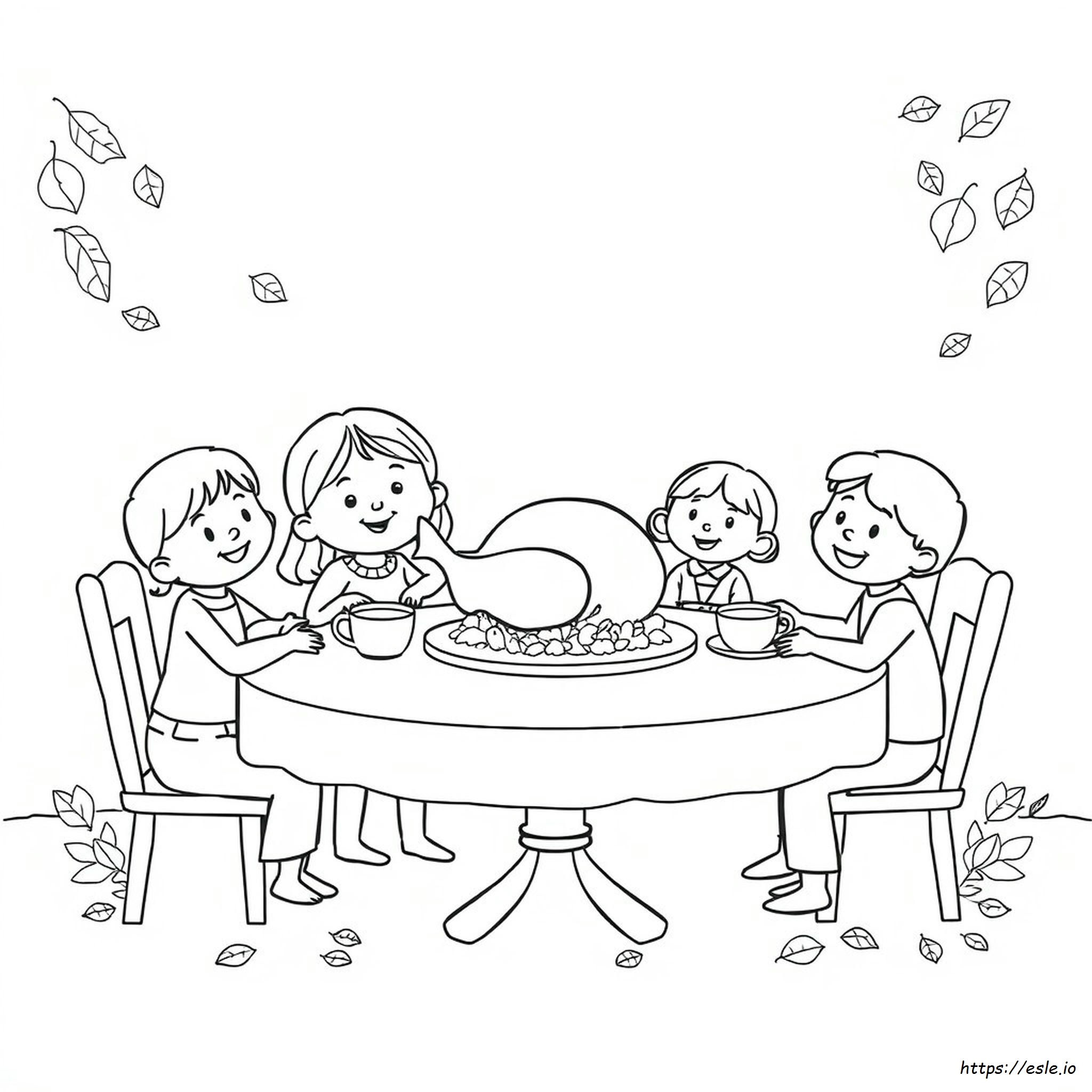 Primul Thanksgiving De Colorat