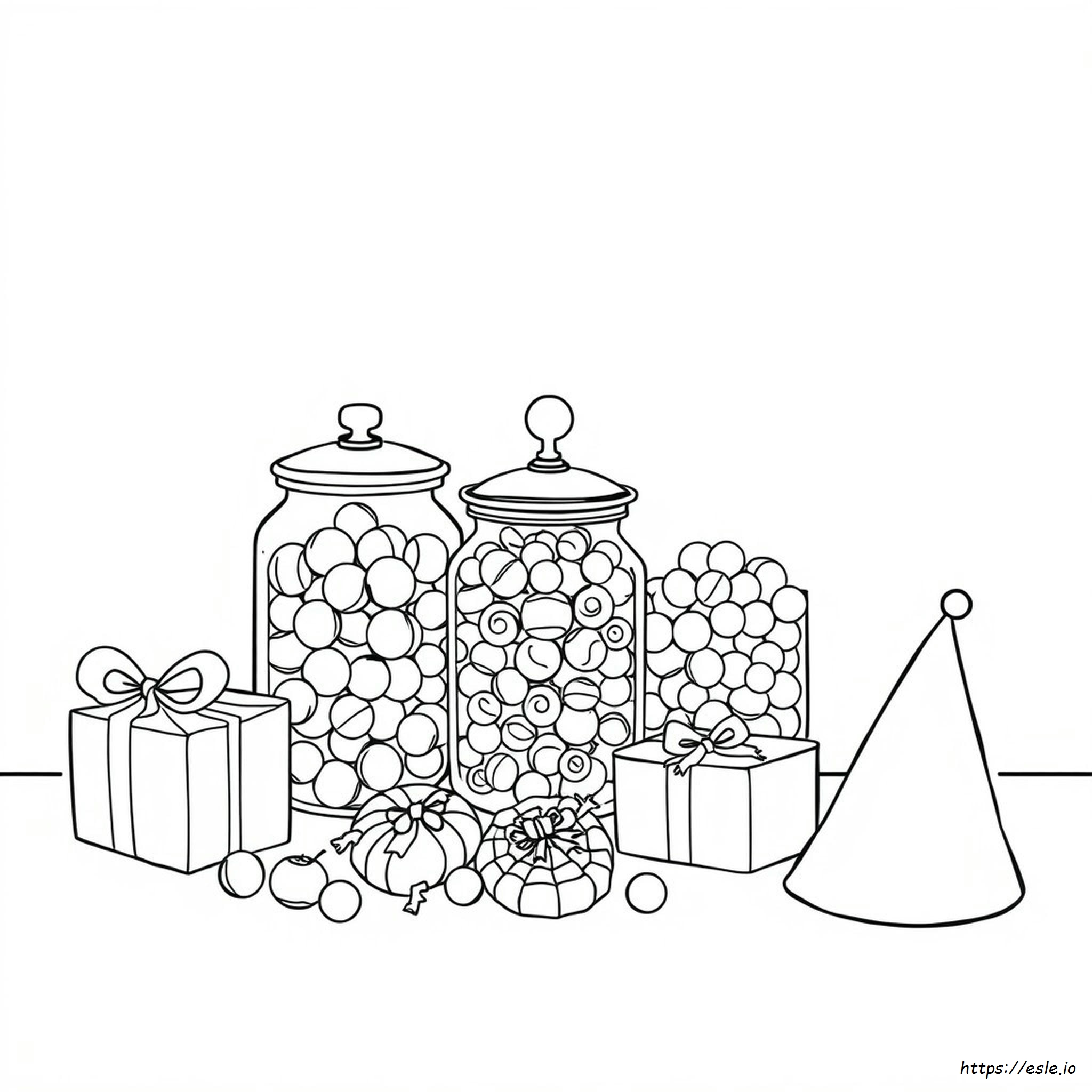 Candy Coloring Book Pages