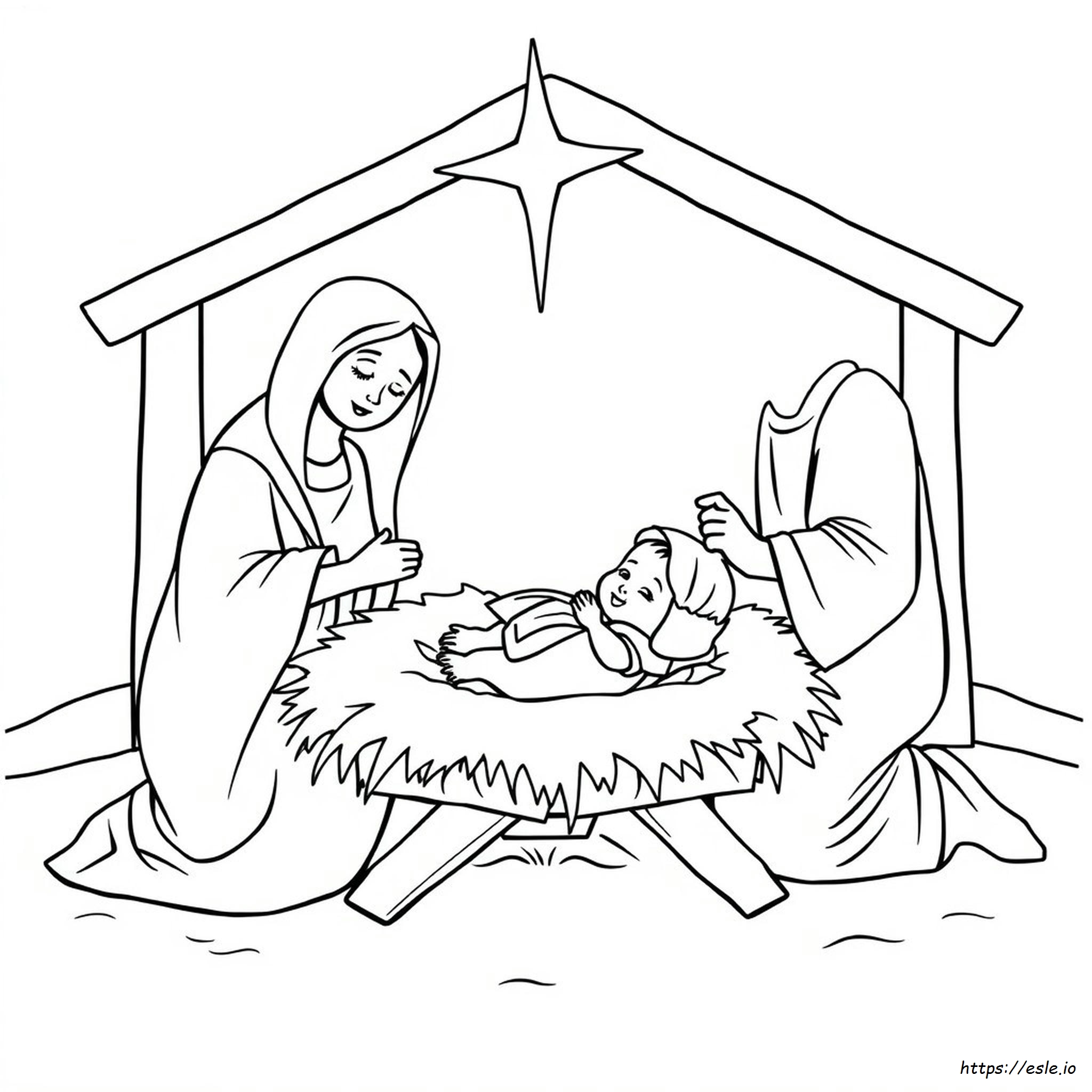 Baby Jesus Coloring Pages Pdf