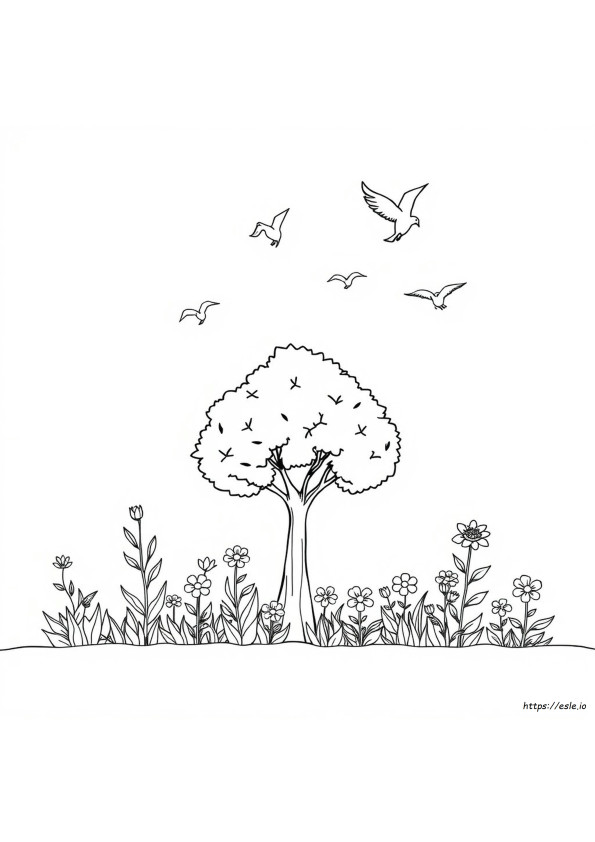 Natureza Para Colorir